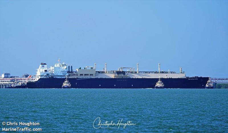 asia excellence (LNG Tanker) - IMO 9610767, MMSI 311000184, Call Sign C6AX5 under the flag of Bahamas