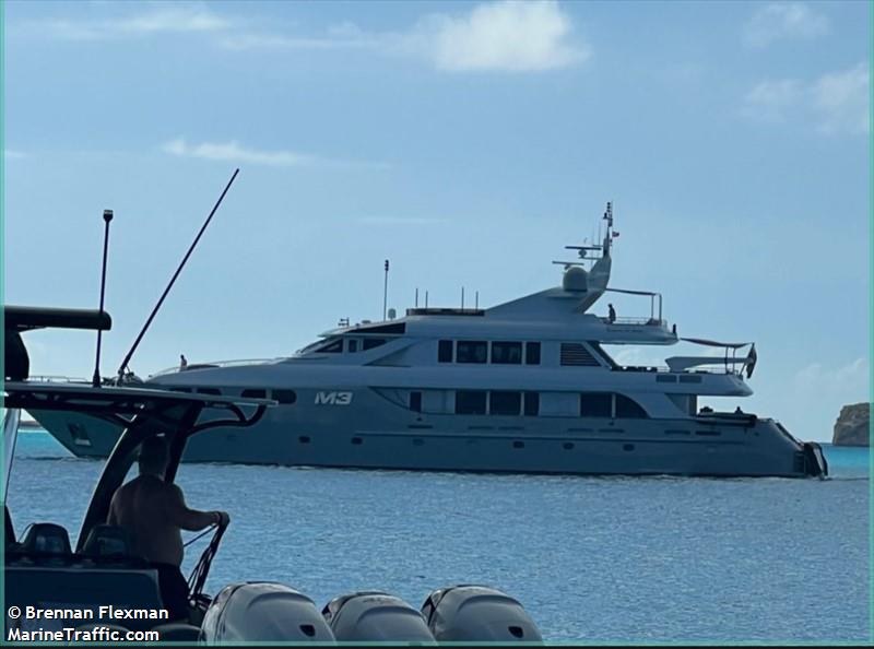 m3 (Yacht) - IMO 9025285, MMSI 339378000, Call Sign 6YRY2 under the flag of Jamaica