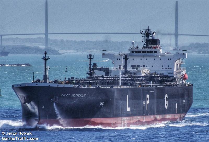 lilac promenade (LPG Tanker) - IMO 9809540, MMSI 353727000, Call Sign 3EGC3 under the flag of Panama