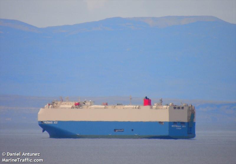 mermaid ace (Vehicles Carrier) - IMO 9561289, MMSI 355139000, Call Sign 3FCG3 under the flag of Panama