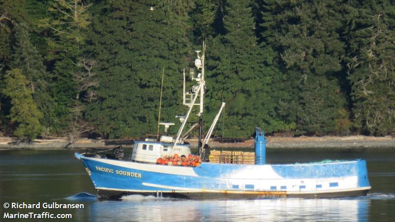 pacific sounder (Fishing Vessel) - IMO 7005877, MMSI 367770520, Call Sign WDJ3704 under the flag of United States (USA)