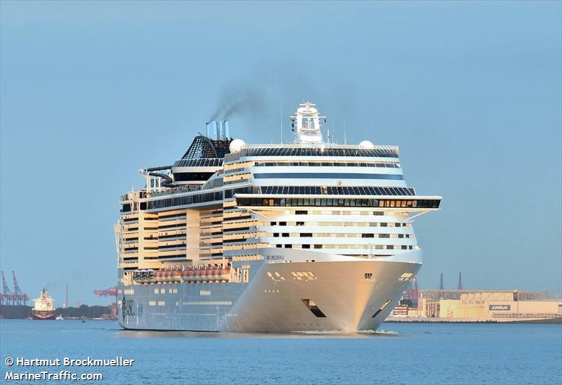 msc preziosa (Passenger (Cruise) Ship) - IMO 9595321, MMSI 371861000, Call Sign 3FOA6 under the flag of Panama