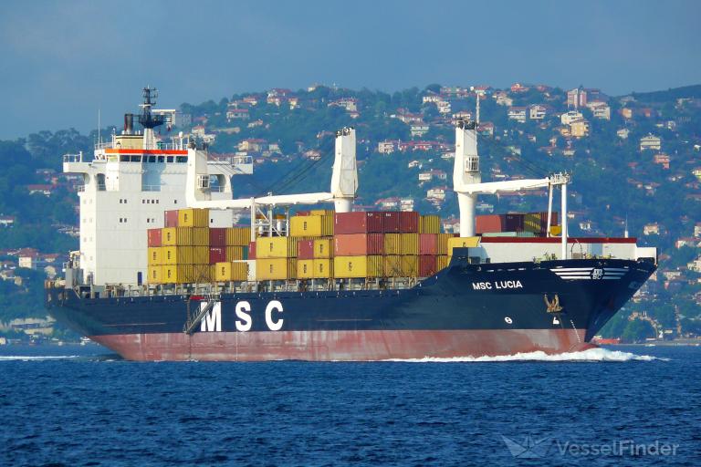 msc lucia (Container Ship) - IMO 8413887, MMSI 372045000, Call Sign 3FRI7 under the flag of Panama