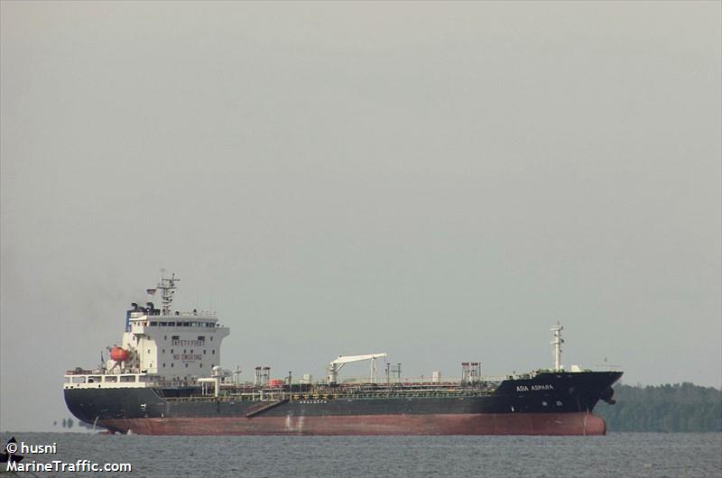 asia aspara (Chemical/Oil Products Tanker) - IMO 9430686, MMSI 373367000, Call Sign 3FVB5 under the flag of Panama
