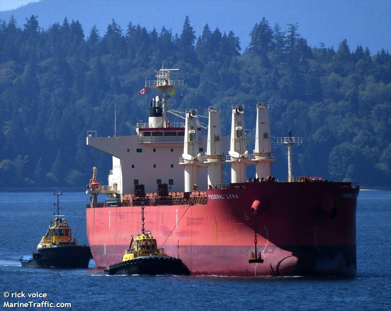 federal lyra (Bulk Carrier) - IMO 9668063, MMSI 373663000, Call Sign 3EYZ3 under the flag of Panama