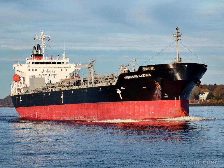 chemroad sakura (Chemical/Oil Products Tanker) - IMO 9757967, MMSI 374129000, Call Sign 3FLJ5 under the flag of Panama