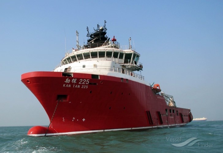 kan tan 225 (Offshore Tug/Supply Ship) - IMO 9622473, MMSI 412379620, Call Sign BIAR7 under the flag of China