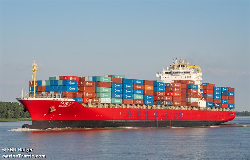 ren jian 17 (Container Ship) - IMO 9450923, MMSI 414293000, Call Sign BJWN under the flag of China