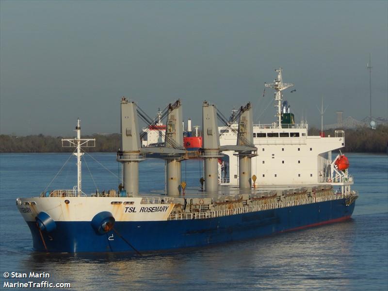 tsl rosemary (General Cargo Ship) - IMO 9527192, MMSI 477159200, Call Sign VRRQ2 under the flag of Hong Kong