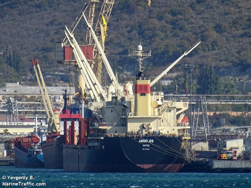 angelos (Bulk Carrier) - IMO 9175913, MMSI 518100232, Call Sign E5U3173 under the flag of Cook Islands