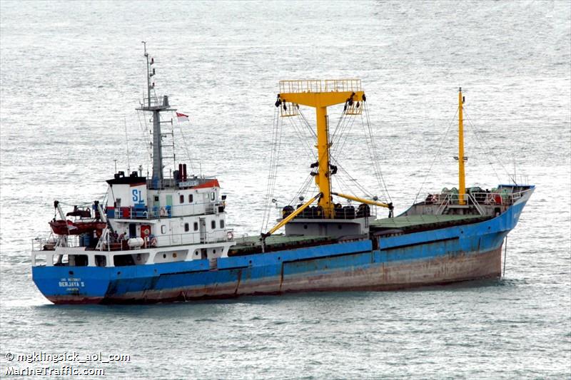 berjaya 2 (General Cargo Ship) - IMO 9073907, MMSI 525015292, Call Sign PMHE under the flag of Indonesia