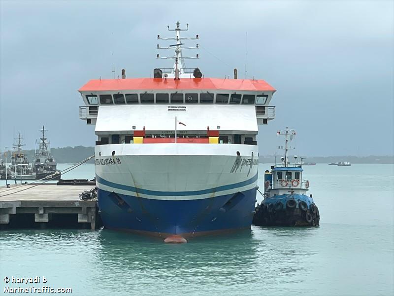 bahtera nusantara 01 (Passenger/Ro-Ro Cargo Ship) - IMO 9891165, MMSI 525121006, Call Sign YCV22 under the flag of Indonesia