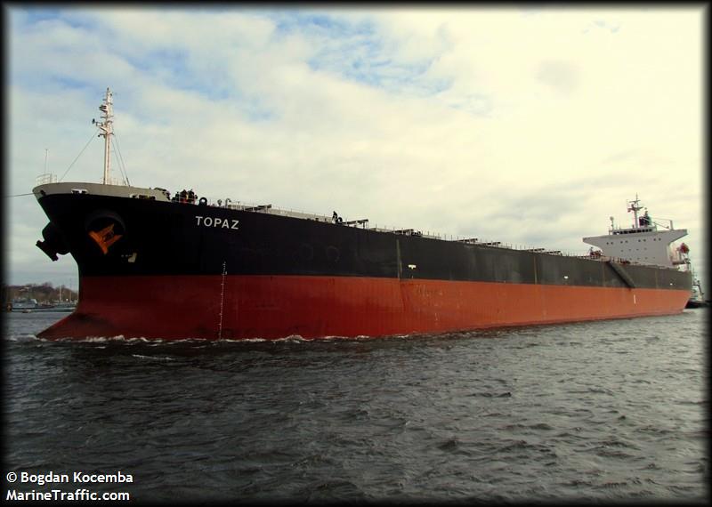 topaz (Bulk Carrier) - IMO 9279537, MMSI 538004284, Call Sign V7WF3 under the flag of Marshall Islands