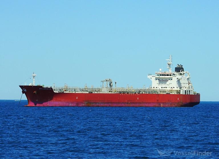 sti larvotto (Chemical/Oil Products Tanker) - IMO 9645774, MMSI 538005119, Call Sign V7BD3 under the flag of Marshall Islands