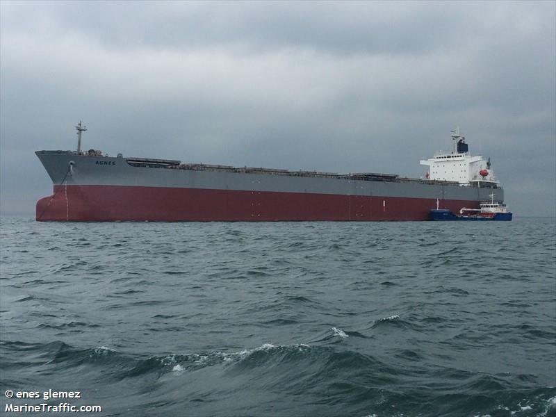 agnes (Bulk Carrier) - IMO 9209116, MMSI 538005368, Call Sign V7DC9 under the flag of Marshall Islands