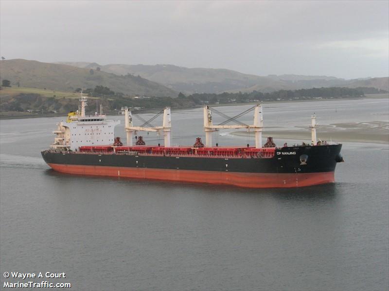 cp nanjing (Bulk Carrier) - IMO 9710529, MMSI 538006958, Call Sign V7KU4 under the flag of Marshall Islands