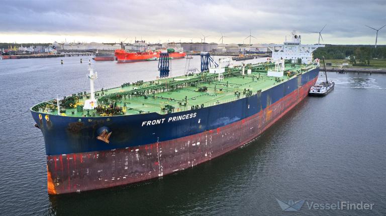 front princess (Crude Oil Tanker) - IMO 9788904, MMSI 538007562, Call Sign V7US5 under the flag of Marshall Islands