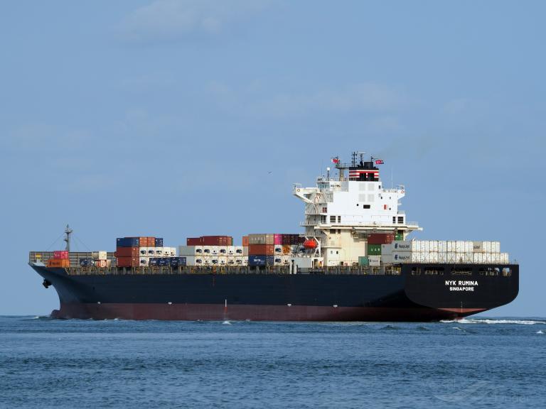 nyk rumina (Container Ship) - IMO 9416991, MMSI 563758000, Call Sign 9V7645 under the flag of Singapore