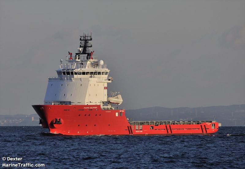 pacific goldfinch (Offshore Tug/Supply Ship) - IMO 9666895, MMSI 566107000, Call Sign 9V2933 under the flag of Singapore