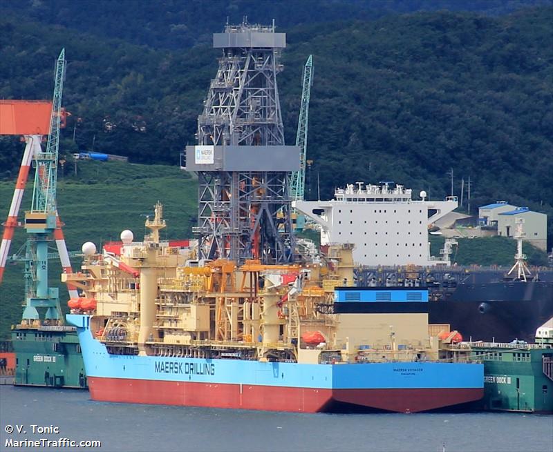 maersk voyager (Drilling Ship) - IMO 9633575, MMSI 566936000, Call Sign S6LY6 under the flag of Singapore