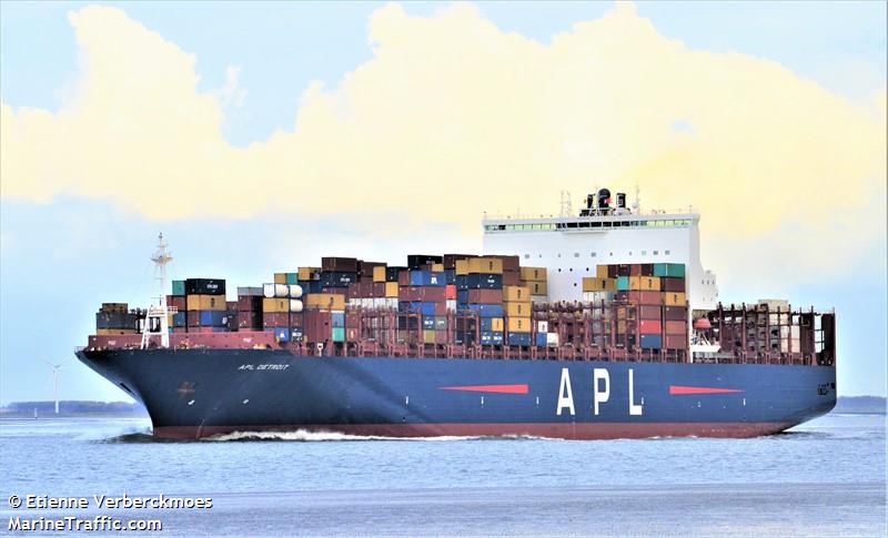apl detroit (Container Ship) - IMO 9632208, MMSI 566960000, Call Sign 9V9925 under the flag of Singapore