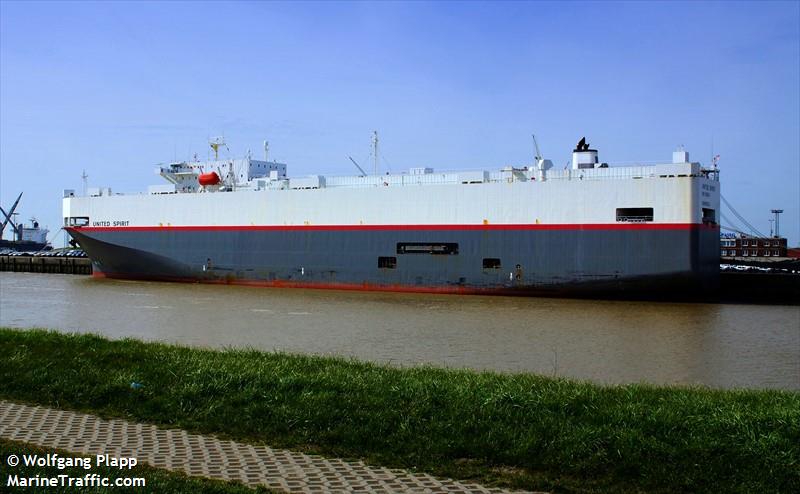 united spirit (Vehicles Carrier) - IMO 9185047, MMSI 636011280, Call Sign ELYB2 under the flag of Liberia