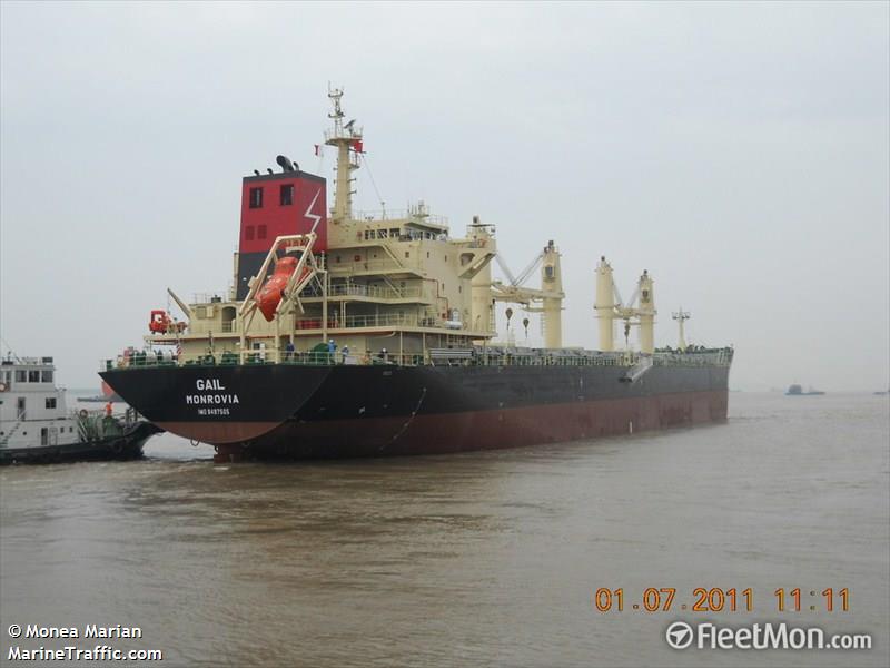 gail (Bulk Carrier) - IMO 9497505, MMSI 636015239, Call Sign A8ZL5 under the flag of Liberia