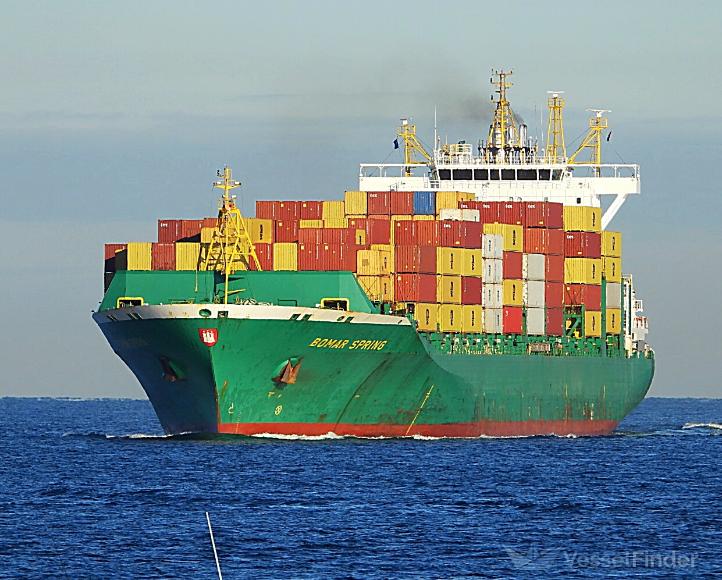 bomar spring (Container Ship) - IMO 9316359, MMSI 636017239, Call Sign A8JY8 under the flag of Liberia