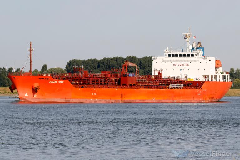 acadia park (Chemical/Oil Products Tanker) - IMO 9780548, MMSI 636018818, Call Sign D5RN4 under the flag of Liberia