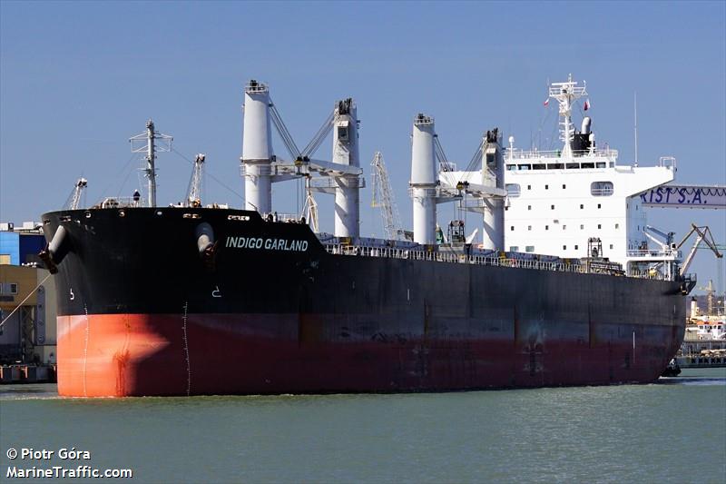 indigo garland (Bulk Carrier) - IMO 9860702, MMSI 636019648, Call Sign D5VM2 under the flag of Liberia