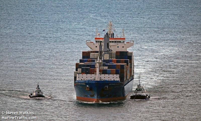 seatrade orange (Container Ship) - IMO 9690092, MMSI 636092708, Call Sign D5LJ7 under the flag of Liberia