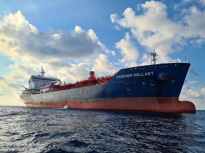 gaschem dollart (LPG Tanker) - IMO 9744776, MMSI 636092935, Call Sign D5VO6 under the flag of Liberia