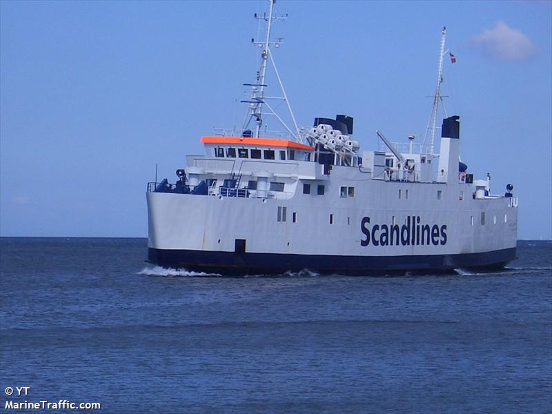 frigg sydfyen (Passenger/Ro-Ro Cargo Ship) - IMO 8222824, MMSI 219000606, Call Sign OWNM under the flag of Denmark