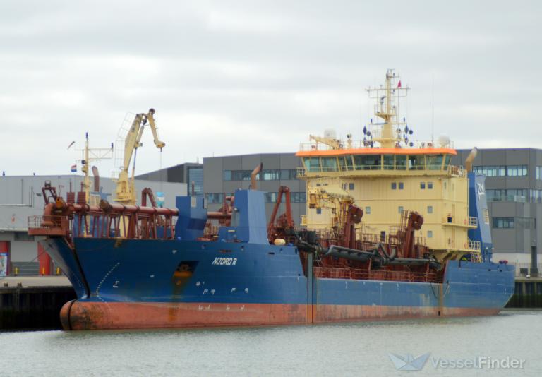 njord r (Hopper Dredger) - IMO 9588122, MMSI 219387000, Call Sign OYOZ2 under the flag of Denmark