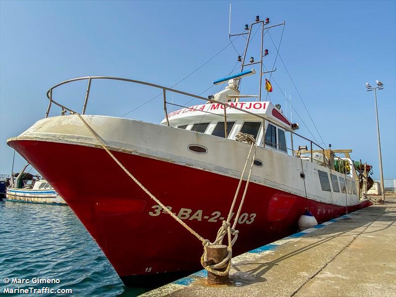 nova cala montjoi (Fishing vessel) - IMO , MMSI 224097160, Call Sign   EA456 under the flag of Spain