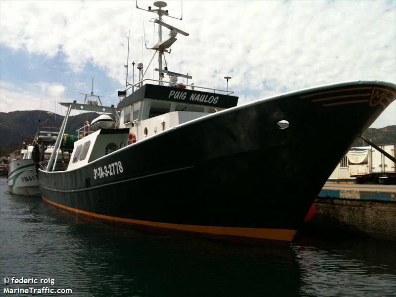 puig naulos (Fishing vessel) - IMO , MMSI 224123490, Call Sign E5883 under the flag of Spain