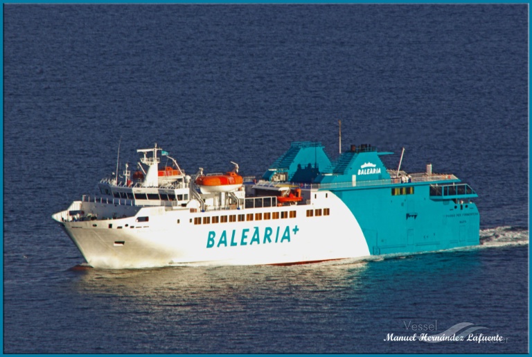 pasio per formentera (Passenger/Ro-Ro Cargo Ship) - IMO 9465239, MMSI 224593000, Call Sign ECAC under the flag of Spain
