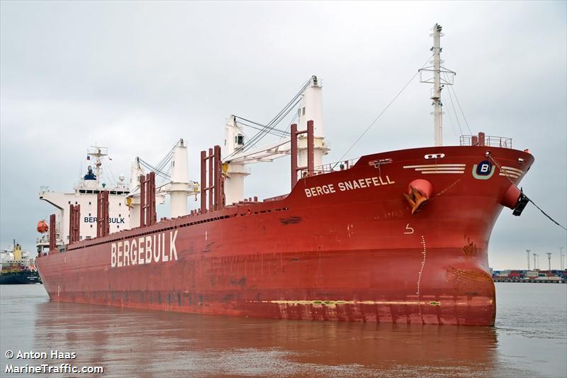 berge snaefell (Bulk Carrier) - IMO 9816593, MMSI 232012490, Call Sign MCFG4 under the flag of United Kingdom (UK)