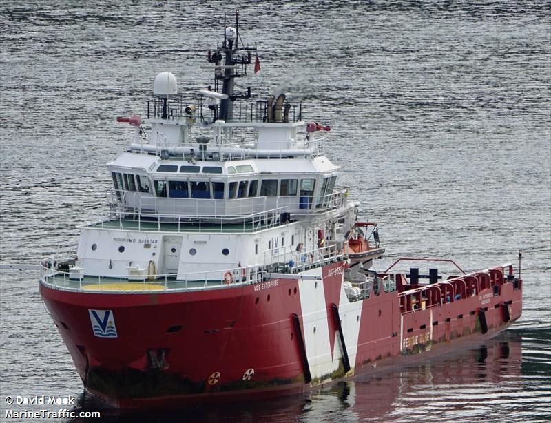 vos enterprise (Offshore Tug/Supply Ship) - IMO 9488140, MMSI 235078284, Call Sign 2DEN4 under the flag of United Kingdom (UK)