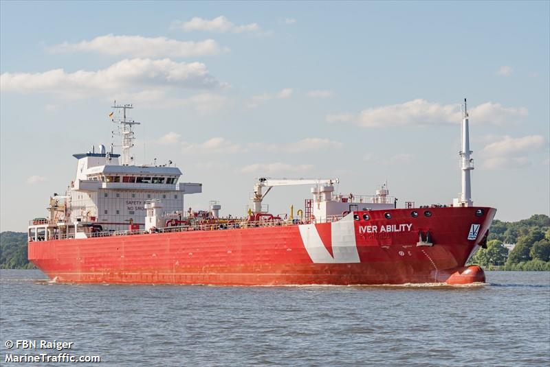 iver ability (Bitumen Tanker) - IMO 9327504, MMSI 236662000, Call Sign ZDPD8 under the flag of Gibraltar