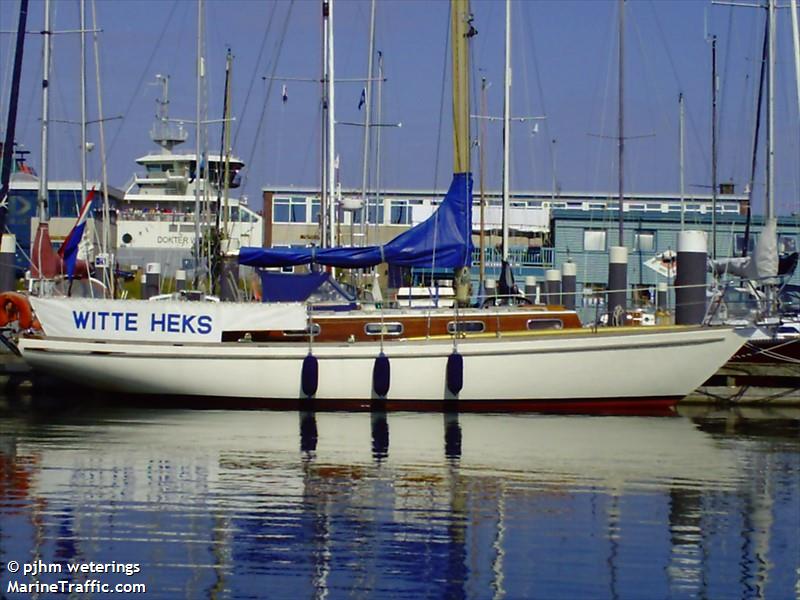 witte heks (Sailing vessel) - IMO , MMSI 244830893, Call Sign PI8842 under the flag of Netherlands