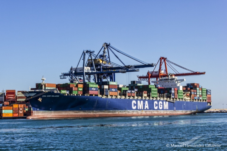 cma cgm moliere (Container Ship) - IMO 9401099, MMSI 249917000, Call Sign 9HA2072 under the flag of Malta