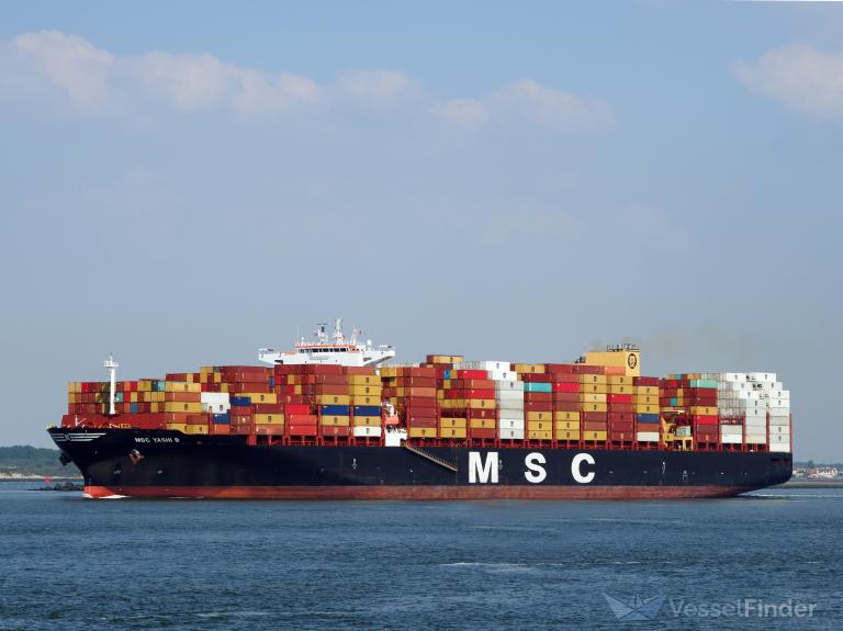 msc yashi b (Container Ship) - IMO 9778090, MMSI 255806032, Call Sign CQIP7 under the flag of Madeira