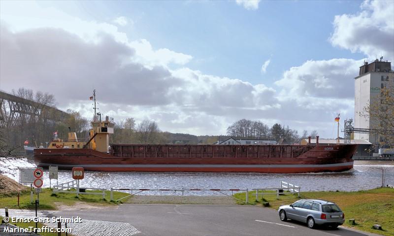 sofia (General Cargo Ship) - IMO 8616087, MMSI 265011000, Call Sign SBEN under the flag of Sweden