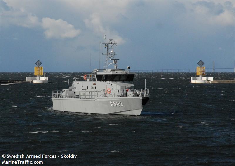 a502 hms antares (Military ops) - IMO , MMSI 265591610, Call Sign SMOC under the flag of Sweden