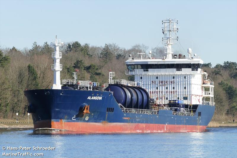 alangova (Chemical/Oil Products Tanker) - IMO 9411927, MMSI 271002559, Call Sign TCTC2 under the flag of Turkey