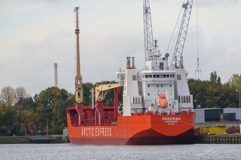 nadezhda (General Cargo Ship) - IMO 9404041, MMSI 273347820, Call Sign UBAF8 under the flag of Russia