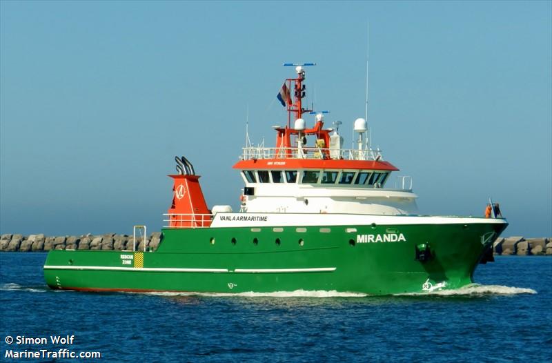 miranda (Utility Vessel) - IMO 9738258, MMSI 311000554, Call Sign C6CR7 under the flag of Bahamas