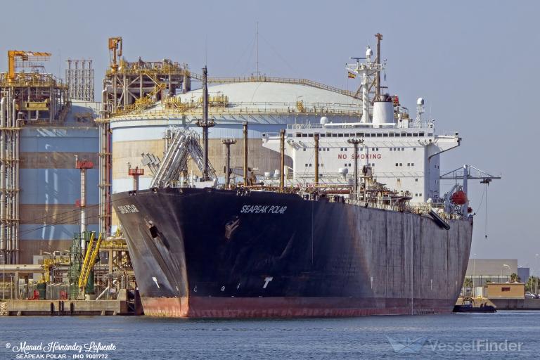 polar spirit (LNG Tanker) - IMO 9001772, MMSI 311153000, Call Sign C6WL6 under the flag of Bahamas