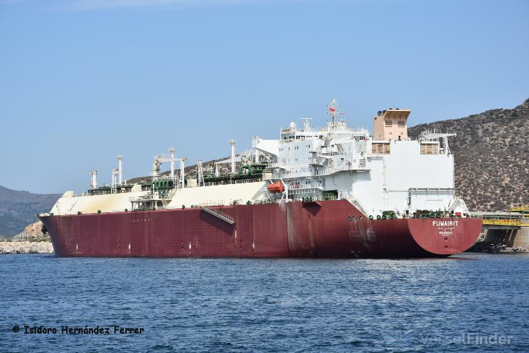fuwairit (LNG Tanker) - IMO 9256200, MMSI 311605000, Call Sign C6TE5 under the flag of Bahamas